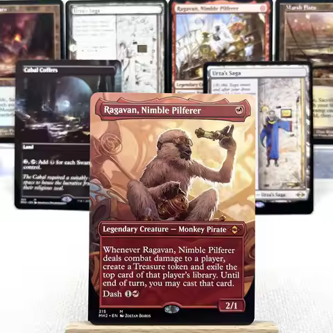 MH2 HOLO7-Ⅰ03 Tcg cards Magical Urza's Saga The Ragavan, Nimble Pilferer Arid Mesa fetch lands the C