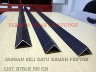 LIST ALUMINIUM L HITAM 150 CM LIS ALUMINIUM PROFIL FLIGHTCASE LIS ALUMINIUM SIKU LIST L ALUMINIUM HITAM