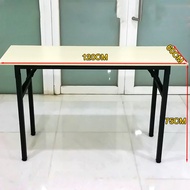AIBG โต๊ะพับ โต๊ะพับเก็บได้ โต๊ะทำงาน 80/100/120CM โต๊ะประชุม โต๊ะพับอเนกประสงค์ โต๊ะหน้าขาว โต๊ะวาง