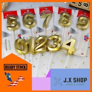 Number Candle 7.5cm Cake Happy Birthday Dessert Table Sparkling Numbering Candles birthday Party