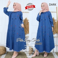 Latest TUNIK Women JUMBO TALIA LONG TUNIK JEANS / ZAHRA TUNIK Clothes Women POLO LONG JINS DENIM ORI
