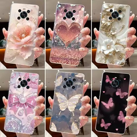 Case For Honor X9 5G 4G X30 Flower Butterfly Phone Shell For Honor Magic 4 Lite 4G 5G Soft Silicone 