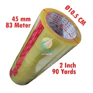 Mur4h (6 Roll) Grosir Lakban OPP Inoki Bening Clear Adhesive Tape 2" Inch 45 mm x 90 Yards I-nOki Pa