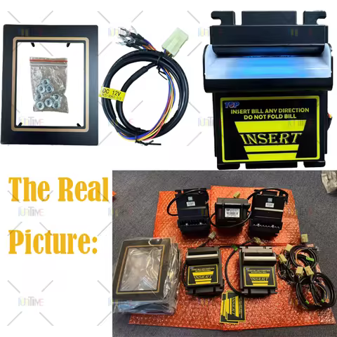TB74 TB77 Bill Acceptor Coin Operated Game 12V DC Currency Receiver Cash Validator with 96% Accept R