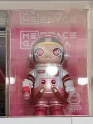 (可少議)(已開)(95新) 賣 Mega 珍藏系列 400% Molly 正品 有原裝盒 連 膠展示盒 粉紅色 Pop Mart 泡泡瑪特 Mega Space Molly 400% Heartbe