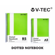 V-TEC A5 Grid Notebook 80gsm 80 sheets A5 Notebook Spiral Notebook