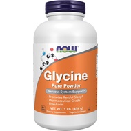 NOW Foods Supplements, Glycine Pure Powder, Promotes Restful*, Neurotransmitter Support*, 1-Pound
