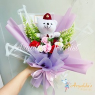 PREMIUM Mini Bouquet [READY STOCK] | Buket Kelulusan, Anniversary, Graduation, Sidang | Boneka Wisud