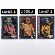 F1 Topps Chrome Card (F1-75) - Nando Norris & PiastriOSCAR (Mclaren F1)