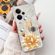 เคสสำหรับ Realme 14 5G เคส RMX5075ลายสิงโตสีขาวเท่เคสโทรศัพท์บางนุ่มสำหรับ Realme 14 T Realme14 T 5G