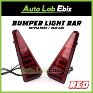 Toyota NOAH VOXY 80 R80 2014-2021 Tail Rear Bumper Lights Bar Lamp LED Reflector Running Signal Brak
