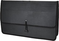 Lion Ex pand-N-File Poly Ex panding Wallet, Legal (9-1/2 x 15 Inches), 2-1/2 Inches gusset, Black, 1