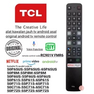 ใหม่สำหรับ TCL Android รีโมทคอนล RC901V FMR6 50P65US 55P65US 65P8 M  TCL android TV Remote Control 6
