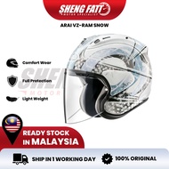 ARAI VZ-RAM SNOW Helmet Motor Visor Topi Keledar Keselamatan Open Face Original Superbike SIRIM VZ R