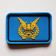 patch rubber logo tni au - rubber patch logo tni angkatan udara - tempelan emblem karet velcro
