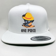 One Piece Hat snapback Hat Luffy Ace Sabo Brothers Anime UT Hat