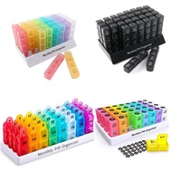 Plastic Grid 32 Cross-Border Hot Sale 31 Days New Style Sub-Packed Tested 2022 Pill Box Pill Box 7 D