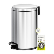 EKO Genie Step Dustbin Pedal Sampah boleh dengan pelapik dalaman tudung lembut kemasan tahan cap jar