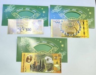 NEW STOCK 18K Gold Plated RM100 RM60 RM 50 Note Duit Raya limited adition