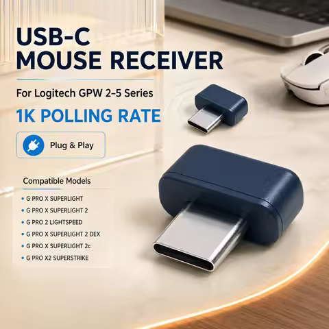 USB Receiver For Logitech G PRO X SUPERLIGHT/G PRO 2 LIGHTSPEED/G 502X/G309/G705 - Mouse Type-C Dong