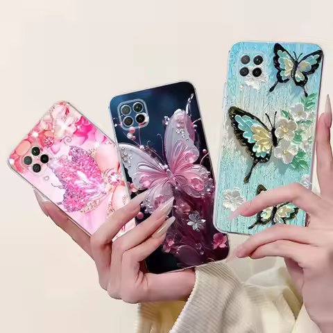 Case For Huawei P40 Lite Nova 7i Cover Popular Butterfly Flower Soft Silicone Shockproof Bumper For 