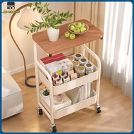 Trolley Shelves Household Side Table Moving Rack Kitchen Storage Shelf Trolley Cart with Wheels Trol