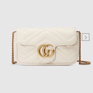 Gucci GG Marmont super mini 米白色 斜咩袋