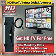 HD Free TV- Digital Television Antenna Indoor  HD Resolution Local Shows and Stations High Sensitivity Antenna Indoor Antenna Cable TV Replacement HDTV Antenna Over-the-Air Channels Indoor TV Antenna Easy Installation Local Broadcasts