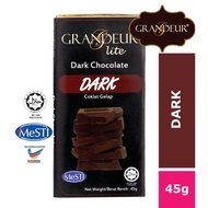 GRANDEUR Dark Chocolate Bar 45g Rare Chocolate Halal Viral Delicious Wholesale