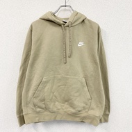 古著耐吉衛衣連帽衫/Swoosh刺繡Logo米色L碼