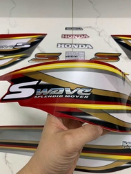 Bộ tem Wave S100 màu đỏ hàng nhập Thái Lan chất lượng cao dành trang trí riêng cho dòng xe này tem i