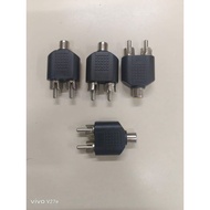 2jack RCA connector to RCA socket
