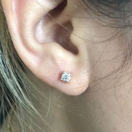 Diamond Earrings 1/0.25 Carat 1.0 Gram Gold 9k Real Diamonds Bellyim Cut Product Has A Certificate F