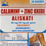 ALISKATI ( Calamine+ Zinc Oxide) 40 mg/30 mg Ointment 5 sachet
