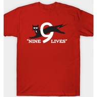 9 Lives Cat Cotton tshirt