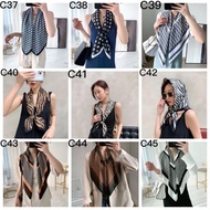 Ready Stock In Malaysia 122 to 171 Bidang 43 90cmX90cm Tudung Satin Silk Corak