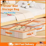 PVC 105L Under Bed Storage Bag Waterproof Clothes Organizer Storage Bag Foldable 床底收纳 Under Bed Stor