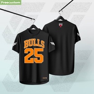 v[  ]BULLS Edition Baju Jersey TJ BULLS 25 Jersi TJ BULLS Quick Dry for Unisex XS-3XL