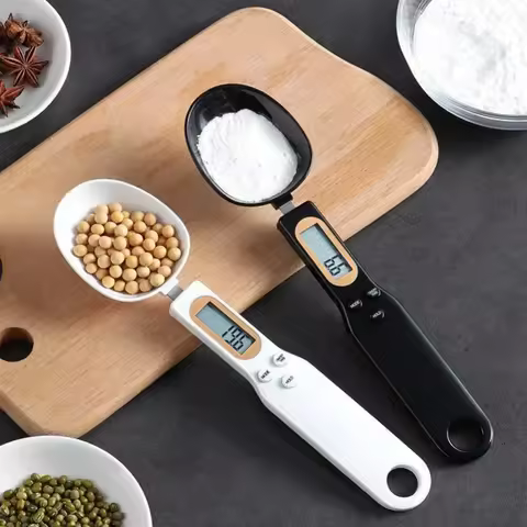Mini Spoon Scale Digital Kitchen Scale Electronic LCD Food Scale 0.1-500g Cooking Flour Milk Coffee 