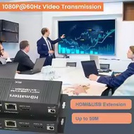 *New In Box*USB HDMI KVM Extender Splitter Over Ethernet 1080P 4K 60Hz HDMI Extender USB KVM Extende