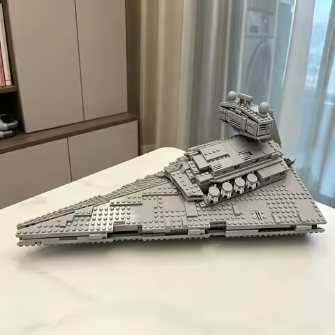 2026 Hot 1555pcs Star Interstellar Conflict Spaceship Imperial Star Destroyer Building Block Model T