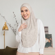 HEGIRA SO - MARJAN TWILL NC SEA OF LILIES | PRINTED SLIP ON (INSTANT HIJAB) >> DAILY COMFORT