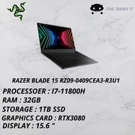 RAZER BALDE 15 I7-11800H 32GB 1TB RTX3080 GAMING LAPTOP
