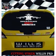 Boeing C-17 Globemaster 01s Car Window Cutting Sticker