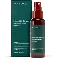 Manual 5% Minoxidil (1 x 60ml) Formula For Men - Increases Blood Flow To Follicles - Promotes Growth
