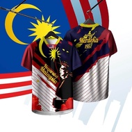 [Free Custom Name ]Baju Merdeka 68 Year Jersey Sublimation Tshirt Baju Merdeka Jersey Sublimation Un