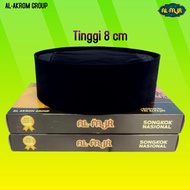 Peci Songkok Hitam Pendek Tinggi 678 cm / Songkok Kopiah Pendek Hitam Polos AC / Peci Hitam Songkok 