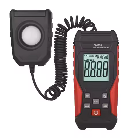 The TASI digital light meter is an LCD display illuminance indoor and outdoor light meter with recor