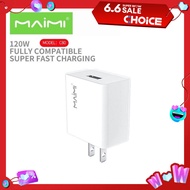 Maimi หัวชาร์จ 120W (รุ่นC80) ชาร์จเร็ว หัวชาร์จUSB 1พอร์ท อะแดปเตอร์ ปลั๊กชาร์จ ของแท้ 100%