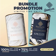 Beans&CO BUNDLE (75% Hot Dark Chocolate + 100% Hot Dark Chocolate)